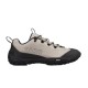 Diorizon Hiking Trainer Lateral Profile in grey and black Full lateral side view of grey technical mesh hiking trainer in grey and black