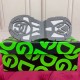 Dolce & Gabbana Airmaster Multicolour Low Top Trainer Sole View in multicolour and white Underside view of grey and white treaded sole on Dolce & Gabbana Airmaster Multicolour Low Top Trainer