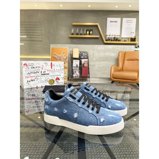 replica DOLCE & GABBANA DENIM PATCHWORK SNEAKERS – DG024 UK
