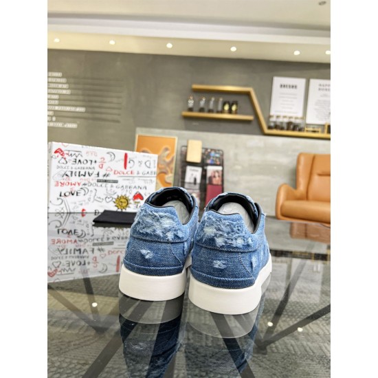 replica DOLCE & GABBANA DENIM PATCHWORK SNEAKERS – DG024 UK