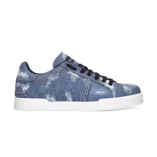 replica DOLCE & GABBANA DENIM PATCHWORK SNEAKERS – DG024 UK