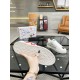 Dolce & Gabbana Portofino Graffiti Print White Leather Trainer outsole showing embossed brand lettering in white and red