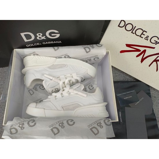Replica Dolce Gabbana Trainers Mixed-Material Portofino  In White – Dg036 Uk - 8371 - Buddha Luxury