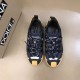 Dolce & Gabbana NS1 Low-Top Trainers Top View in black Direct top-down view of dark blue Dolce & Gabbana NS1 Low-Top Trainers in black