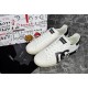 Dolce & Gabbana Portofino White Trainers Pair View Pair of Dolce & Gabbana Portofino white trainers angled near dust bag and shoe box