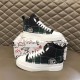 Dolce & Gabbana Tartan Canvas Mid-Top High-Top Trainers pair displayed on box in green