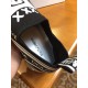 Dolce & Gabbana Sorrento Trainer Interior Collar and Footbed in black Close-up of footbed inside Dolce & Gabbana black knit trainer