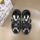 Dolce & Gabbana Space Low-Top Trainers In Black And Grey Top View Dolce & Gabbana Space Low-Top Trainers In Black And Grey top-down view