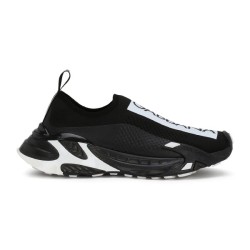 Dolce & Gabbana Dolce & Gabbana Black Stretch Mesh Slip On Trainers