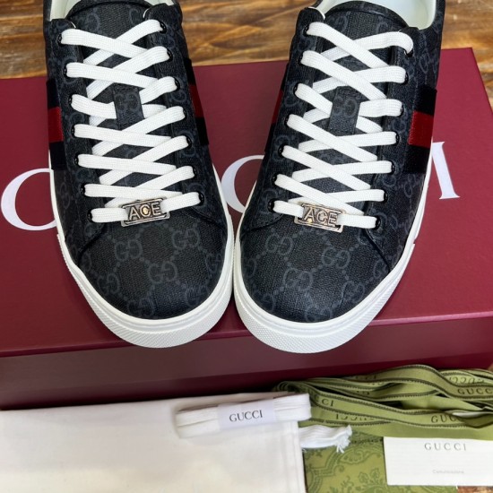 Replica Gucci 8636 GGCC169 Buddha Luxury Replica Gucci Trainers Ace Metal Tag Red And Blue Web – Gcc169 Uk - 8636 - Buddha Luxury