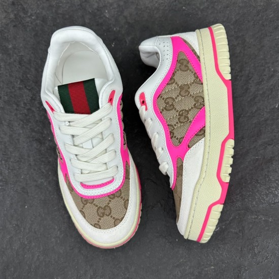 Replica Gucci Trainers Wmns Re-Web  ‘Gg Canvas – Beige Fuchsia’ – Gcc156 Uk - 8682 - Buddha Luxury
