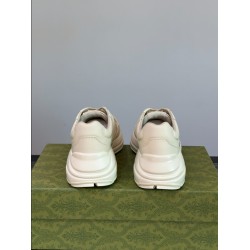 Gucci Ivory Leather Double G Chunky Trainers