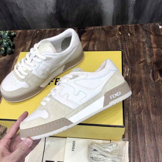 Replica Fendi 8603 FFDS004 Buddha Luxury Replica Fendi Trainers Match Low-Top In White Suede – Fds004 Uk - 8603 - Buddha Luxury