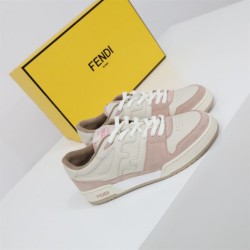 Fendi Match Low Top Leather And Suede Trainers Pink Fendi Match Low Top Leather And Suede Trainers Pink