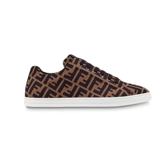 Replica Fendi Trainers  Brown Fabric Low-Tops – Fds007 Uk - 8449 - Buddha Luxury