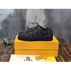 Fendi Grey Tech Fabric Low Top Trainers Fendi Grey Tech Fabric Low Top Trainers