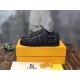 Fendi Low Top Trainers on Box in grey Pair of grey and black Fendi low top trainers sitting on yellow shoe box