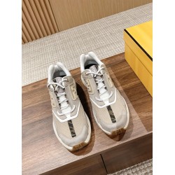 Fendi Faster Beige Nubuck Leather Low Top Trainers Beige Fendi Faster Beige Nubuck Leather Low Top Trainers Beige