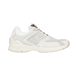 Fendi Faster White Nubuck Low Top Trainers