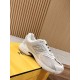 Replica Fendy Faster  White Nubuck Leather Low Tops – Fds019 Uk - 9367 - Buddha Luxury