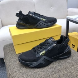 Fendi Flow Black Zip Low Top Trainers Fendi Flow Black Zip Low Top Trainers