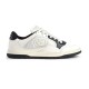 Gucci Mac80 Off-White Black Trainer Side Profile Gucci Mac80 off-white and black leather trainer side profile view