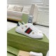 Pair of Gucci Ace Embroidered White Leather Trainers presented on a box