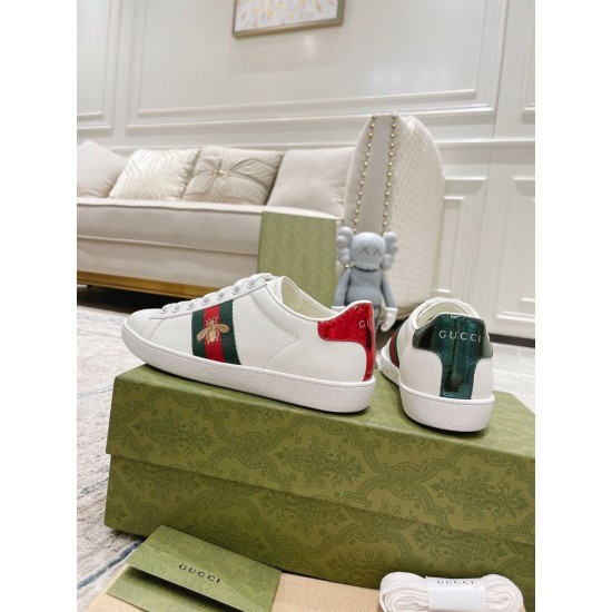 Replica Gucci Trainers Ace  White Leather With Bee – Gcc087 Uk - 8024 - Buddha Luxury