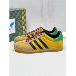 Gucci X Adidas Gazelle Yellow Velvet Low Top Trainers Gucci X Adidas Gazelle Yellow Velvet Low Top Trainers