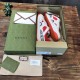 Gucci Basket Low Top Trainers Unboxing View in white and red Gucci Basket Leather Low Top Trainers in white and red placed inside open designer shoe box