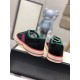 Gucci Black Canvas Webbing Low Top Trainers Heel View Rear view of Gucci Black Canvas Webbing Low Top Trainers heel counters