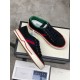Gucci Black Canvas Webbing Low Top Trainers Top View Top-down view of Gucci Black Canvas Webbing Low Top Trainers pair
