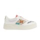 Gucci GG Monogram Canvas Leather Low Top Trainers Profile in off-white and multicoloured Gucci GG Monogram Canvas Leather Low Top Trainers profile view in off-white and multicoloured