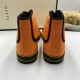 Gucci Off The Grid Monogram High Top Orange Trainers Heel View Gucci Off The Grid Monogram High Top Orange Trainers heel view