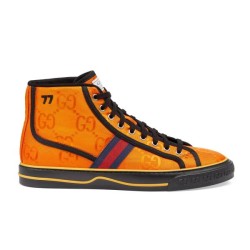 Gucci Off The Grid Monogram High Top Orange Trainers