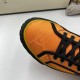 Gucci Off The Grid Monogram High Top Orange Trainers Toe Cap Gucci Off The Grid Monogram High Top Orange Trainers toe box detail