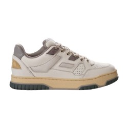 Gucci Low Top Off White Leather Panel Trainers