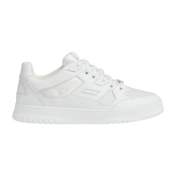 Gucci Low Top Leather Perforated Trainers White