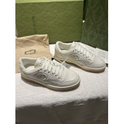 Gucci Off White Leather Low Top Trainers Off-White Gucci Off White Leather Low Top Trainers Off-White