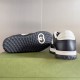 Gucci Mac80 Trainer Heel and Sole Detail in black and white Back and sole view of Gucci Mac80 Trainer featuring textured black tread in black and white