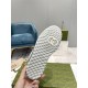Gucci Mac80 Trainer Rubber Sole View in silver and off-white Underside view of grey patterned rubber sole on Gucci Mac80 trainer in silver and off-white