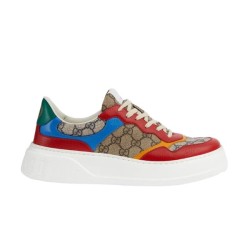 Gucci Gg Monogram Multicolour Leather Low Top Trainers