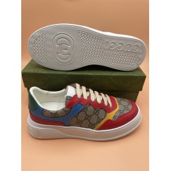 Gucci Gg Monogram Multicolour Leather Low Top Trainers