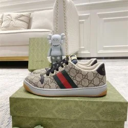 Gucci Trainers Men’s Screener In Beige Gcc055 Uk