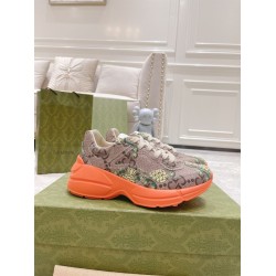 Gucci Pineapple Print Rhyton Chunky Sole Trainers Gucci Pineapple Print Rhyton Chunky Sole Trainers
