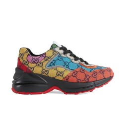 Gucci Rhyton Gg Multicolor Canvas Low Top Trainers