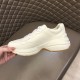 Medial View of Gucci Rhyton White Leather Trainer Plain medial side view of Gucci Rhyton White Leather Trainer