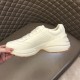 Gucci x Disney Rhyton Trainer Medial Side in ivory Medial side of Gucci x Disney Rhyton trainer in plain ivory leather