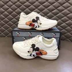 Gucci X Disney Rhyton Leather Ivory Trainers Gucci X Disney Rhyton Leather Ivory Trainers