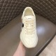 Gucci x Disney Rhyton Single Trainer Top View in ivory Top-down view of Gucci x Disney Rhyton single trainer with tongue branding in ivory